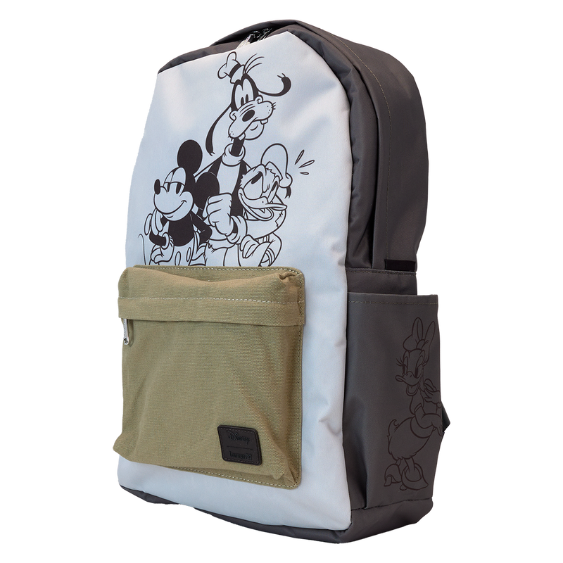 Loungefly Mickey and Friends Canvas Nylon Full-Size Backpack