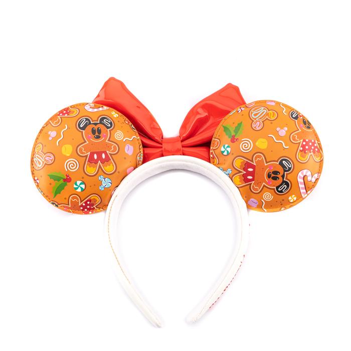 Loungefly Disney Ginger Bread AOP Patent Bow Heart Headband