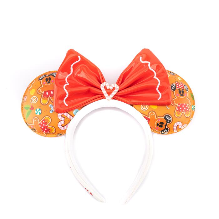 Loungefly Disney Ginger Bread AOP Patent Bow Heart Headband