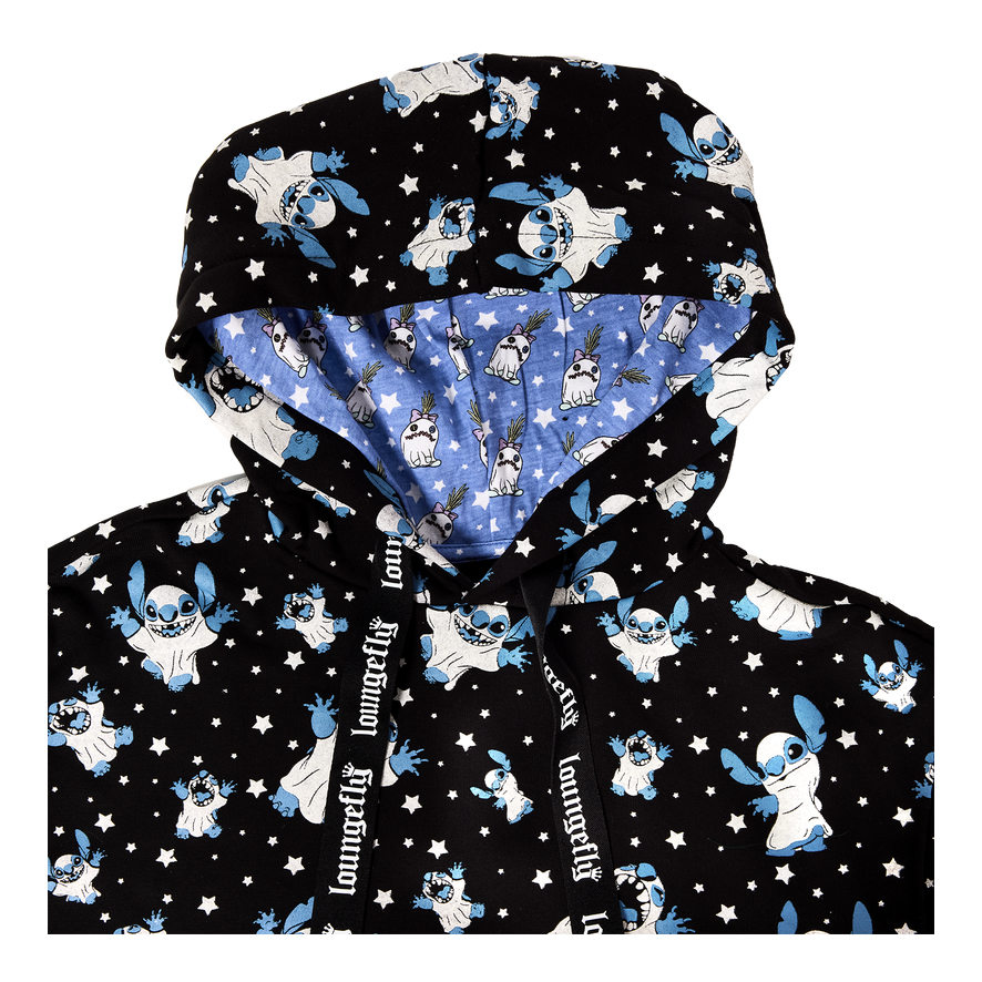 Loungefly Stitch Ghost Costume All-Over Print Unisex Hoodie