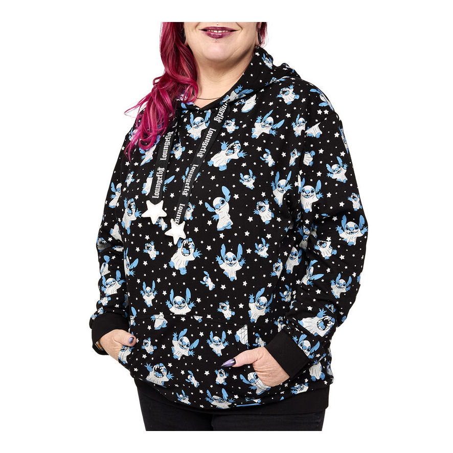 Loungefly Stitch Ghost Costume All-Over Print Unisex Hoodie