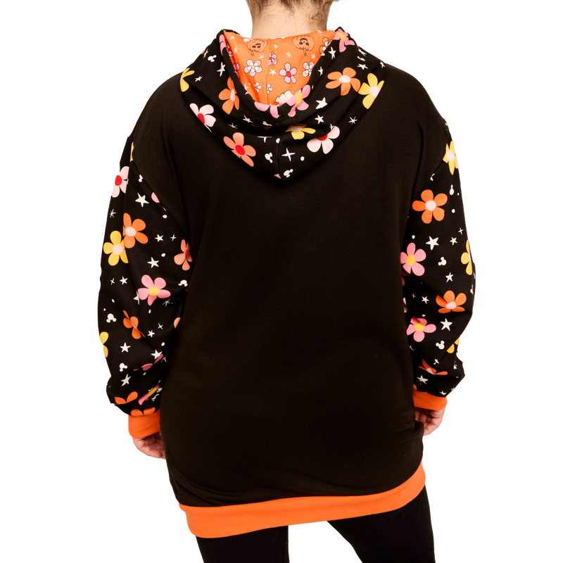 Loungefly Mickey and Minnie Floral Ghost Glow Unisex Hoodie