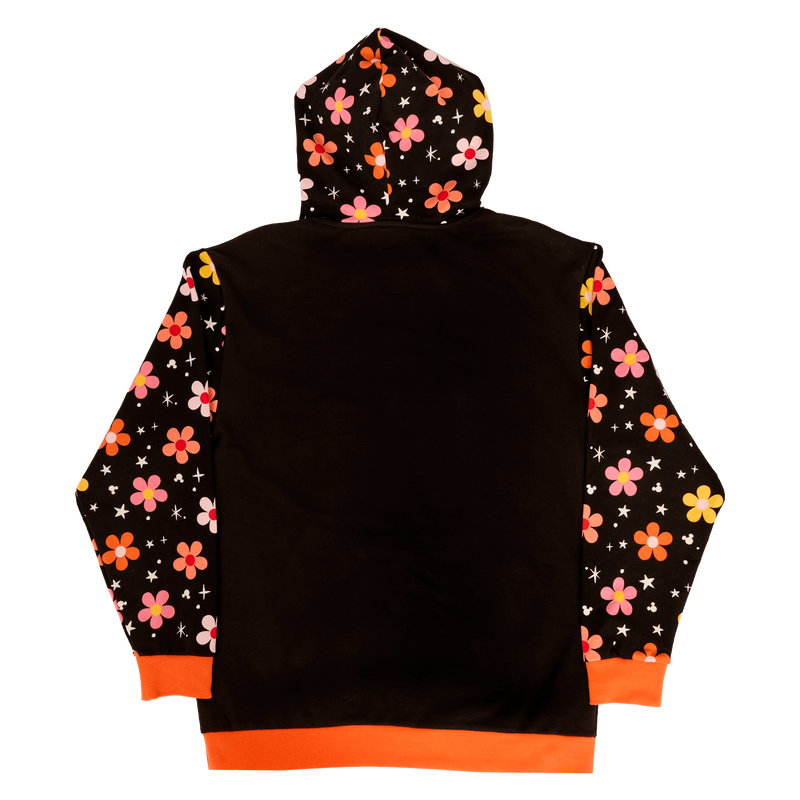 Loungefly Mickey and Minnie Floral Ghost Glow Unisex Hoodie