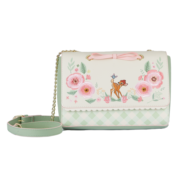 Loungefly Bambi Spring Time Gingham Crossbody Bag