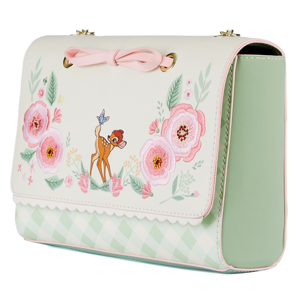 Loungefly Bambi Spring Time Gingham Crossbody Bag