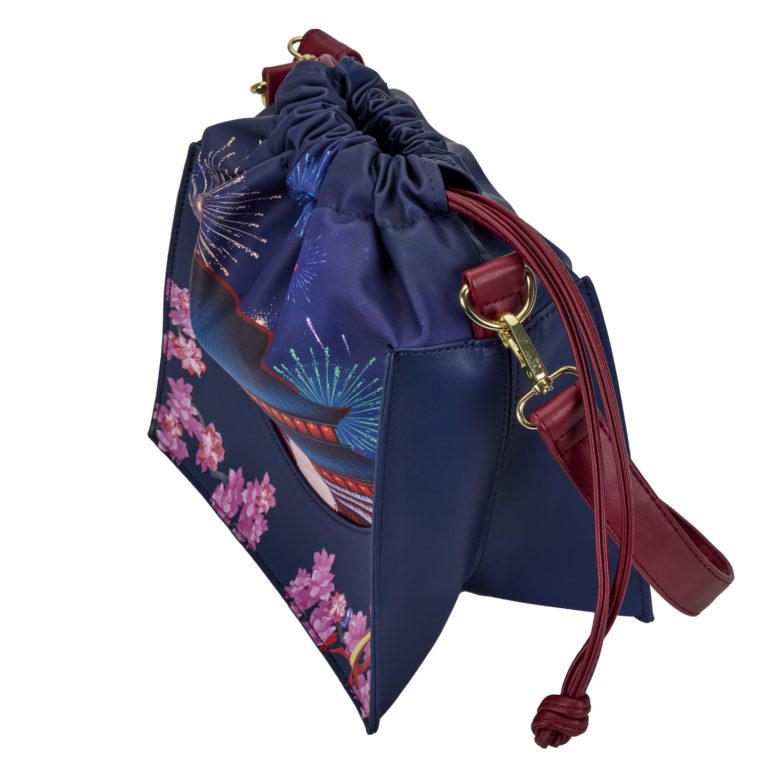 Loungefly Disney: Mulan Castle Cinch Sack Crossbody Bag