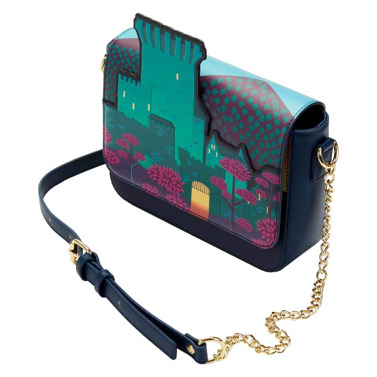 Loungefly Disney: Brave Princess Castle Series Crossbody Bag