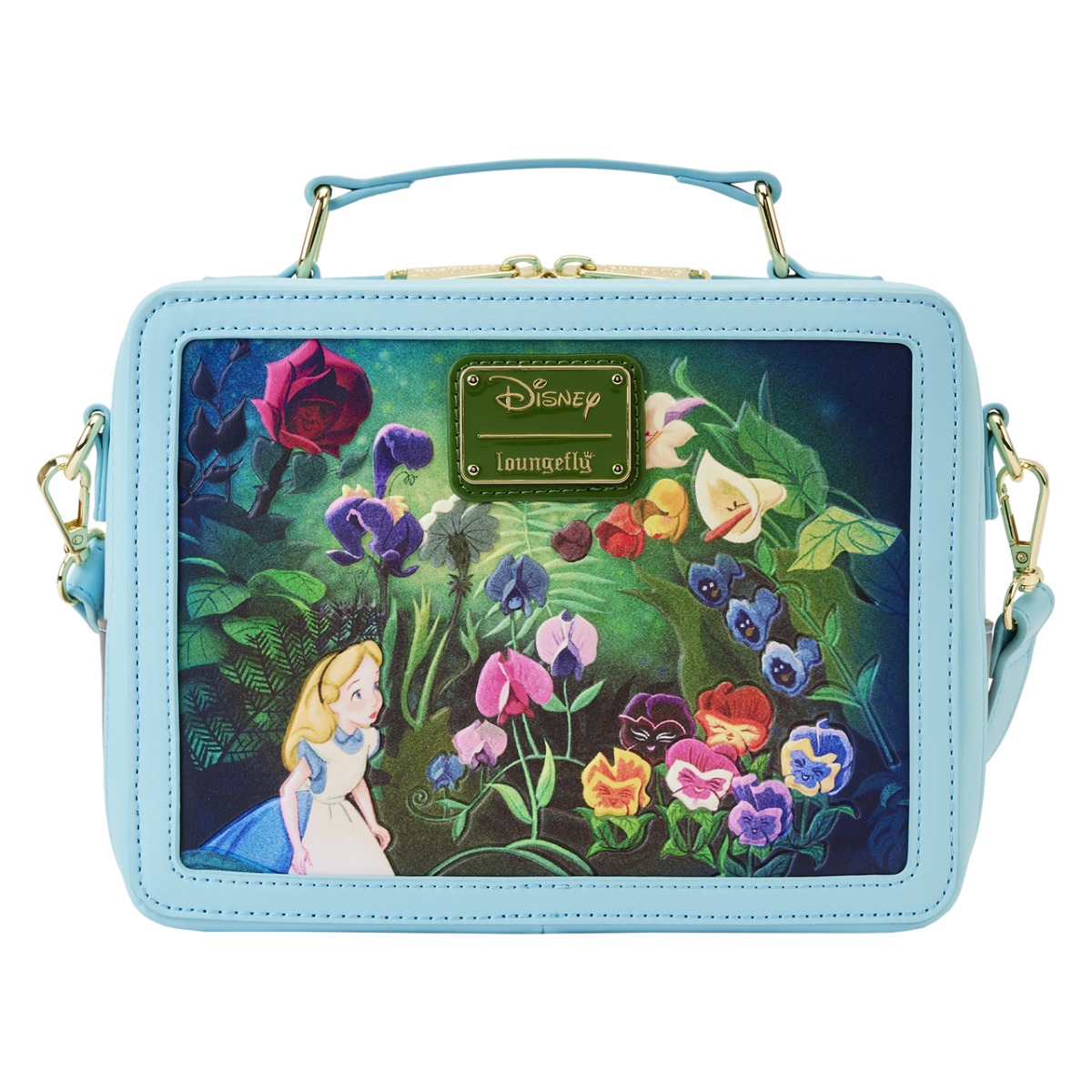 Loungefly Disney Alice In Wonderland Classic Movie Lunch Box Crossbody Bag