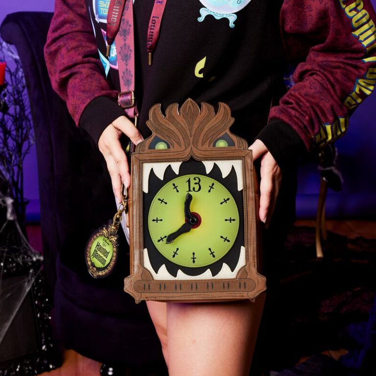 Haunted Mansion Clock Loungefly Crossbody Bag