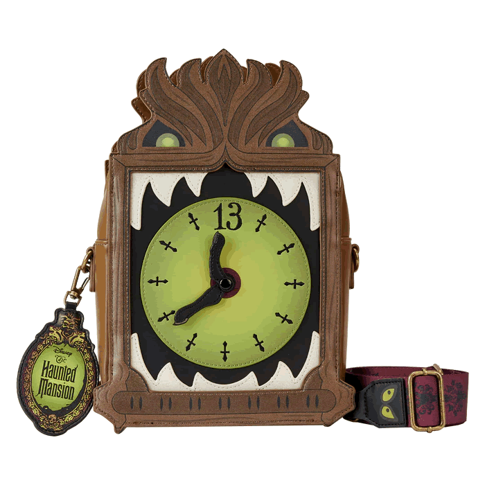 Haunted Mansion Clock Loungefly Crossbody Bag