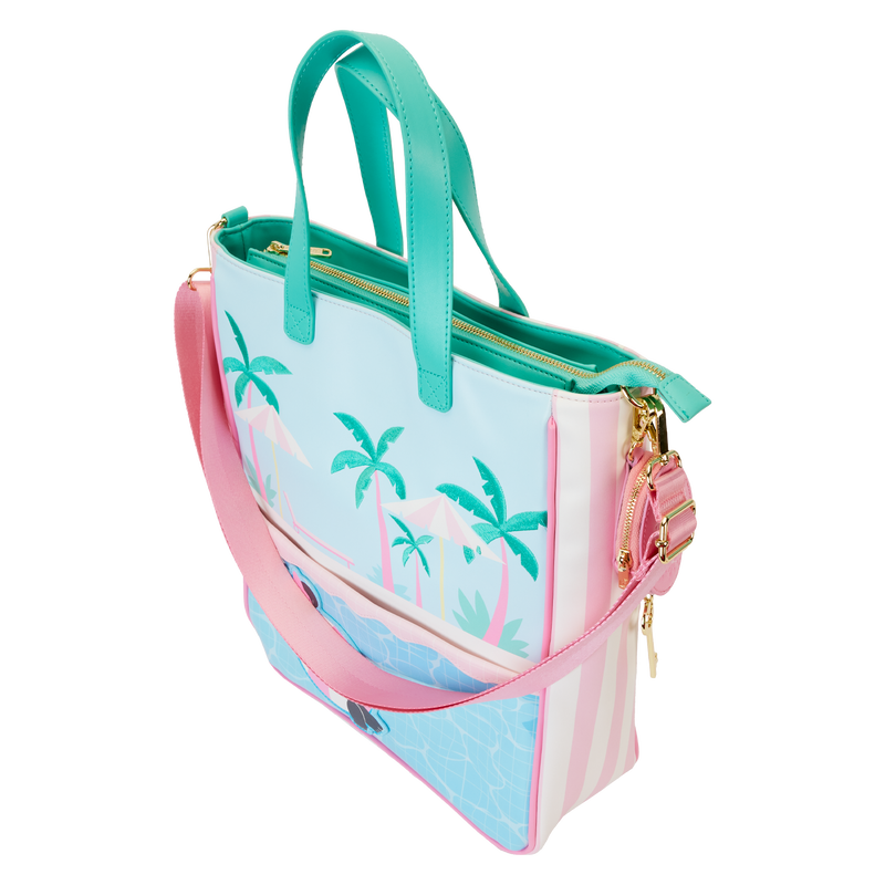 Disney Minnie Mouse Vacation Style Poolside Tote Bag with Coin Bag