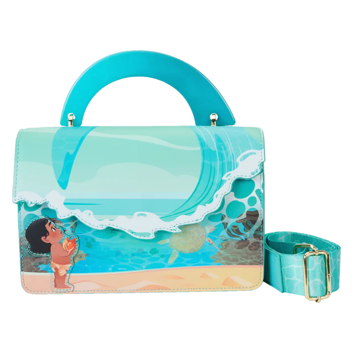 Loungefly Moana Ocean Wave Handle Crossbody Bag