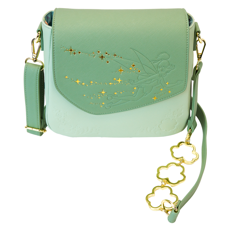 Loungefly Peter Pan Tinker Bell Clover Crossbody Bag