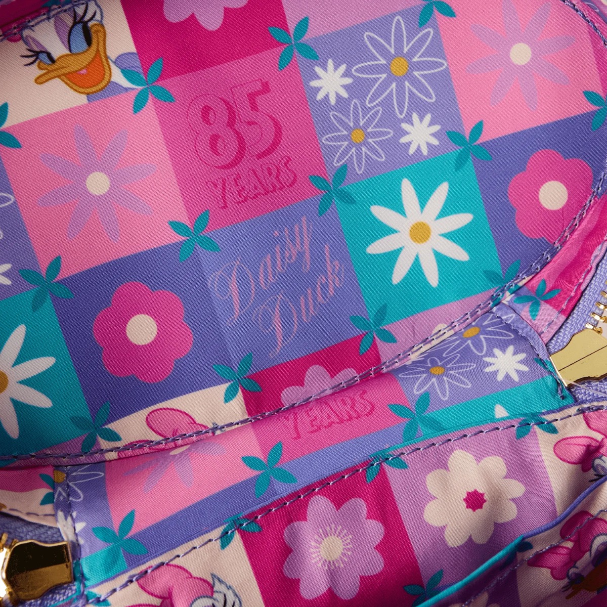 Loungefly Disney Daisy Duck Quilted Crossbody Bag