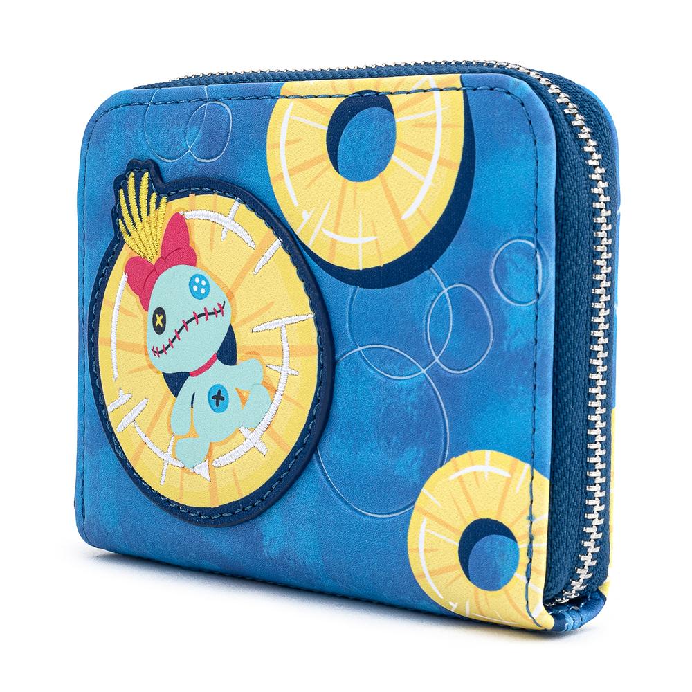 Loungefly Disney Lilo and Stitch Pineapple Floaty Scrump Zip Wallet - WDWA1263