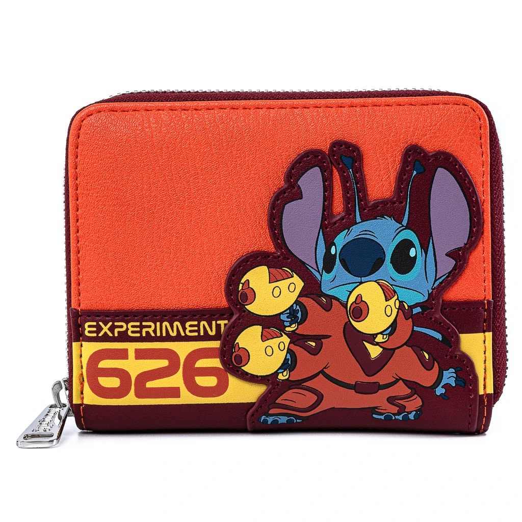 Loungefly Disney Lilo and Stitch Experiment 626 Cosplay Zip Around Wallet - WDWA1441