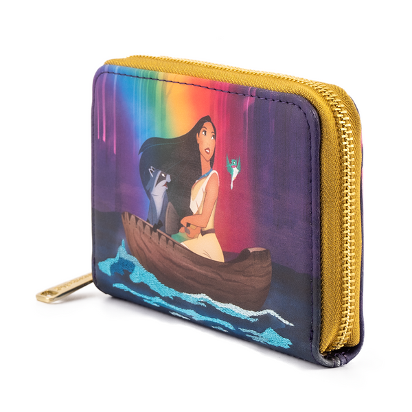 Loungefly Disney Pocahontas Just Around The River Bend Zip Around Wallet