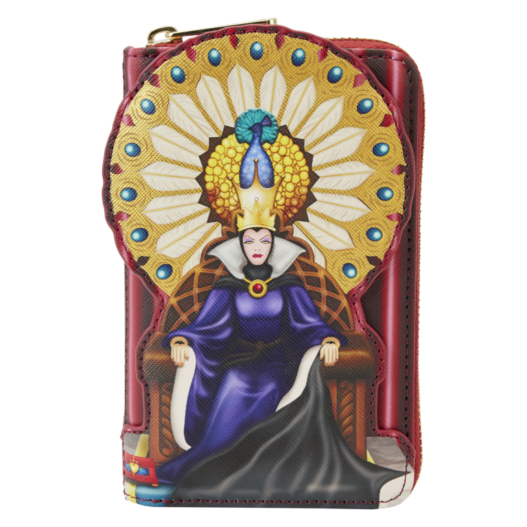 Loungefly Disney Snow White Evil Queen Throne Zip Around Wallet