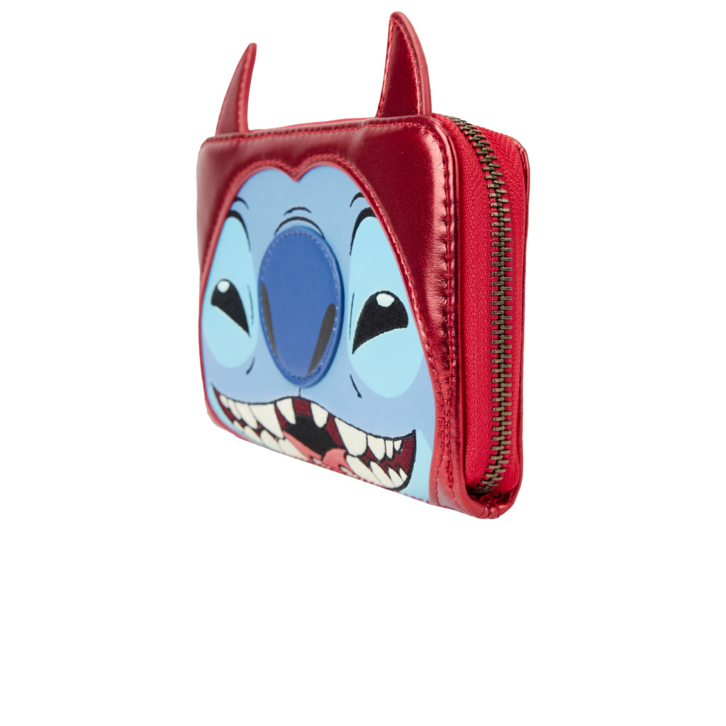 Stitch Devil Lilo & Stitch Disney Loungefly Zip Around Wallet