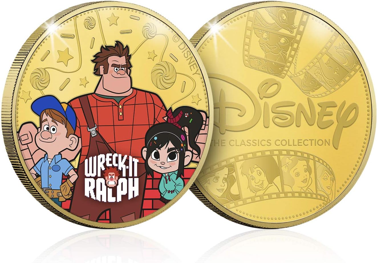 Wreck It Ralph Gold-Plated Commemorative Coin