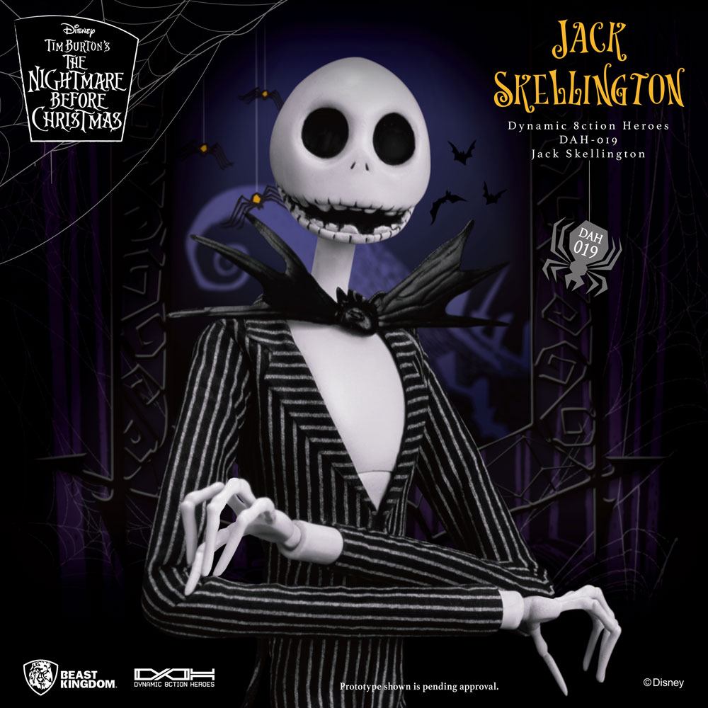 Beast Kingdom Nightmare before Christmas Dynamic 8ction Heroes Action Figure 1/9 Jack Skellington 21 cm