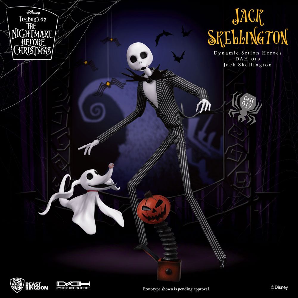 Beast Kingdom Nightmare before Christmas Dynamic 8ction Heroes Action Figure 1/9 Jack Skellington 21 cm