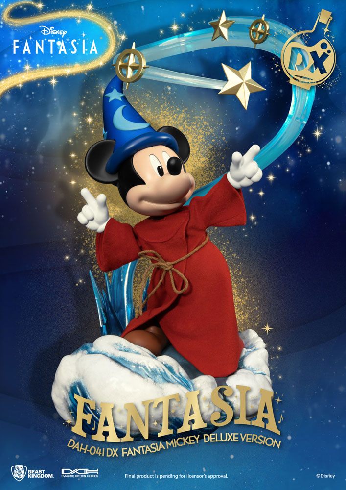 Beast Kingdom Disney Classic Dynamic 8ction Heroes Action Figure 1/9 Mickey Fantasia Deluxe Version 21 cm