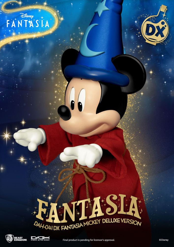 Beast Kingdom Disney Classic Dynamic 8ction Heroes Action Figure 1/9 Mickey Fantasia Deluxe Version 21 cm