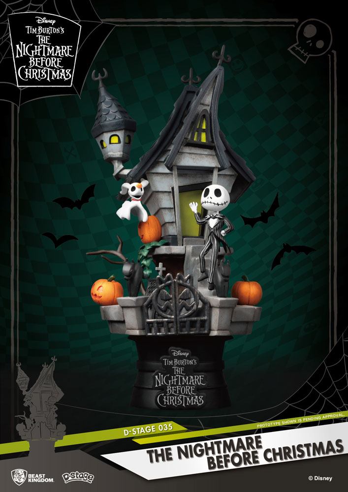 Beast Kingdom Nightmare before Christmas D-Stage PVC Diorama Jack's Haunted House 15 cm