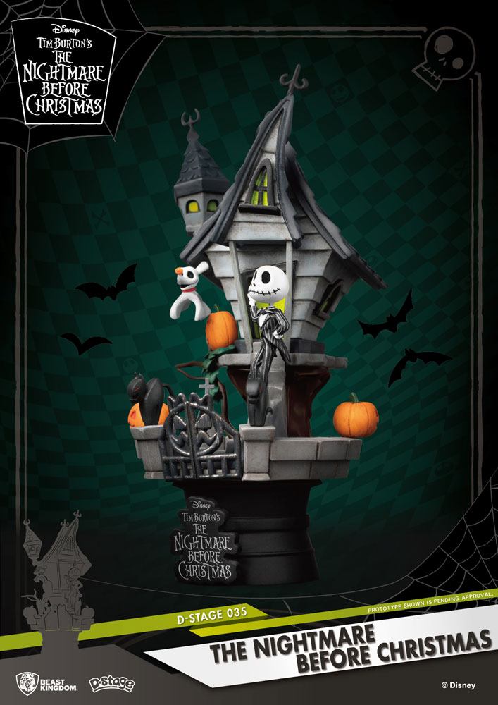 Beast Kingdom Nightmare before Christmas D-Stage PVC Diorama Jack's Haunted House 15 cm