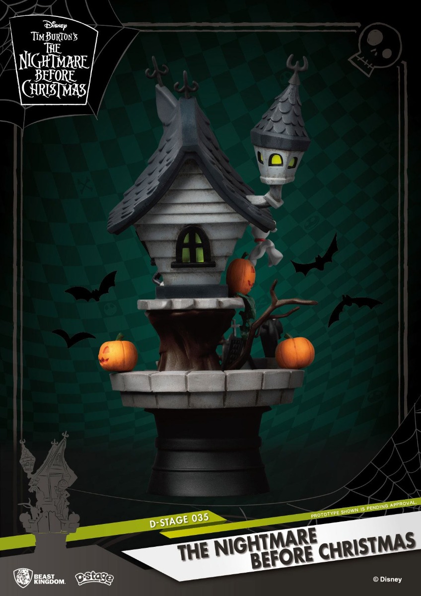 Beast Kingdom Nightmare before Christmas D-Stage PVC Diorama Jack's Haunted House 15 cm