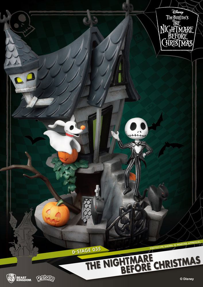 Beast Kingdom Nightmare before Christmas D-Stage PVC Diorama Jack's Haunted House 15 cm