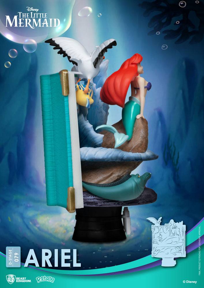 Beast Kingdom Disney Story Book Series D-Stage PVC Diorama Ariel New Version 15 cm