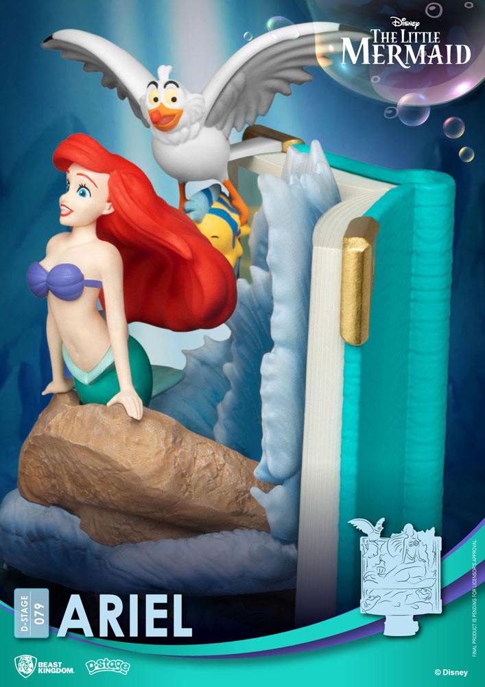 Beast Kingdom Disney Story Book Series D-Stage PVC Diorama Ariel New Version 15 cm