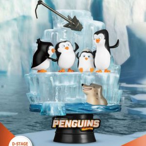 Beast Kingdom Penguins of Madagascar D-Stage PVC Diorama Skipper, Kowalski, Private & Rico 14 cm