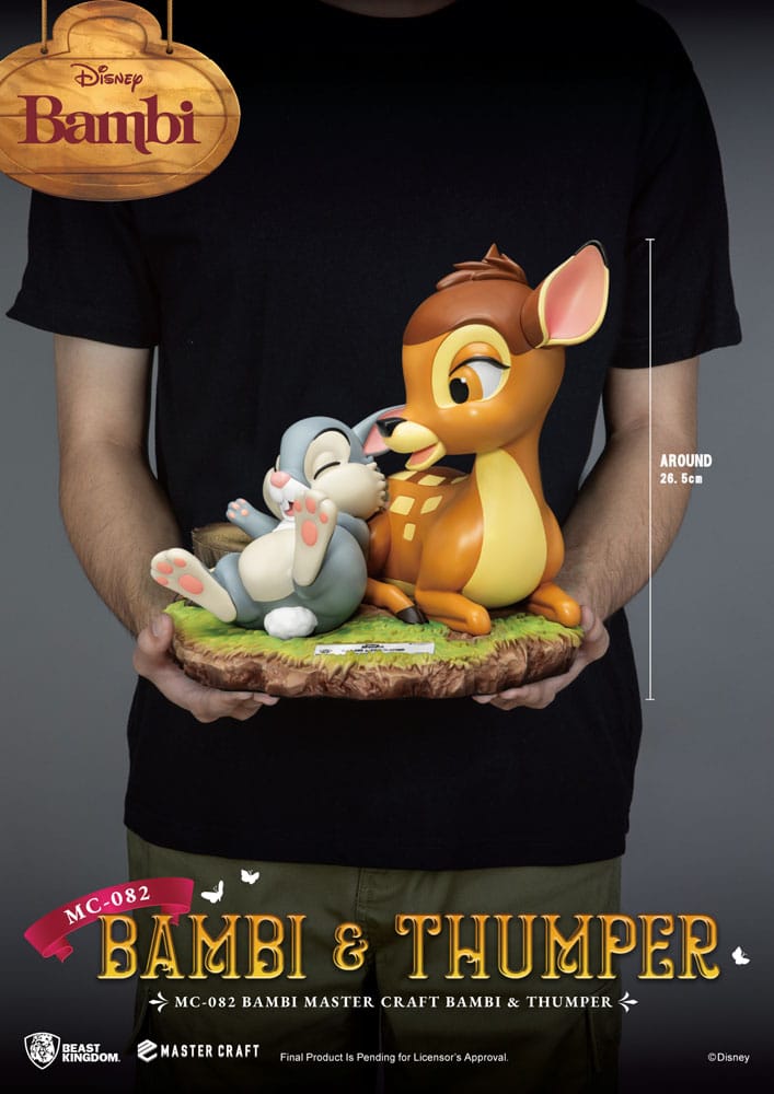 Beast Kingdom Disney Master Craft Statue Bambi & Thumper 26 cm