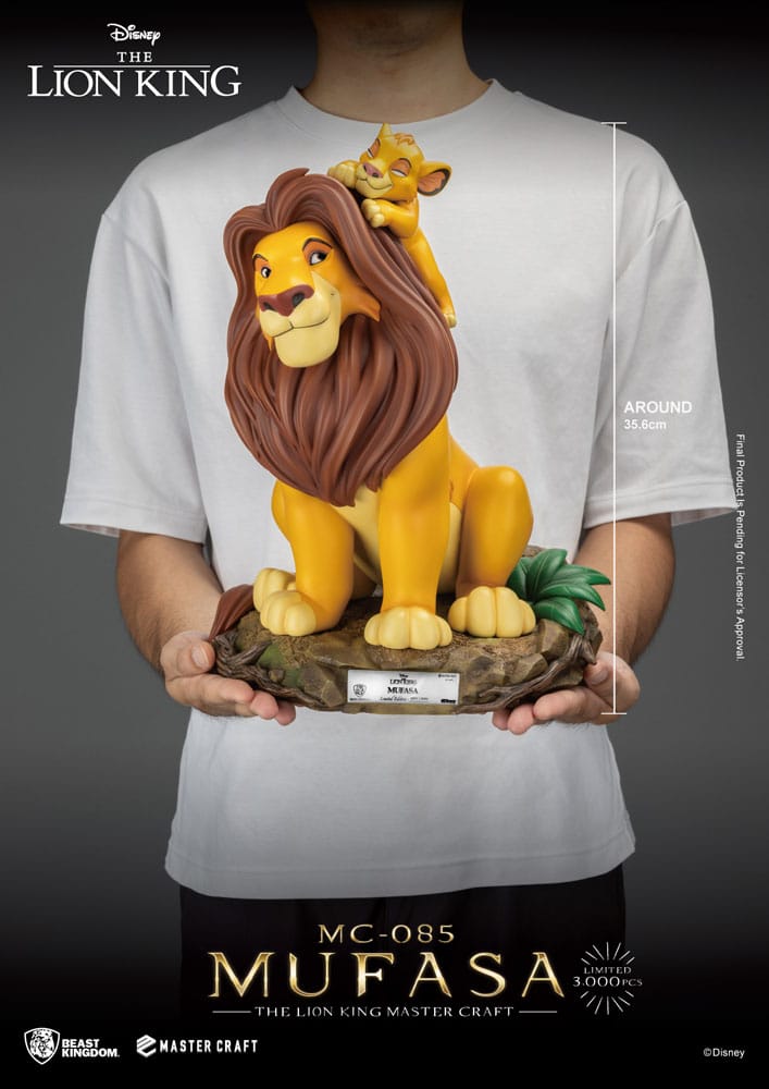 Beast Kingdom Disney Master Craft Statue The Lion King Mufasa 36 cm