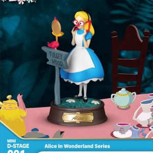 Beast Kingdom Alice in Wonderland Mini Diorama Stage Statues - Glasses Alice