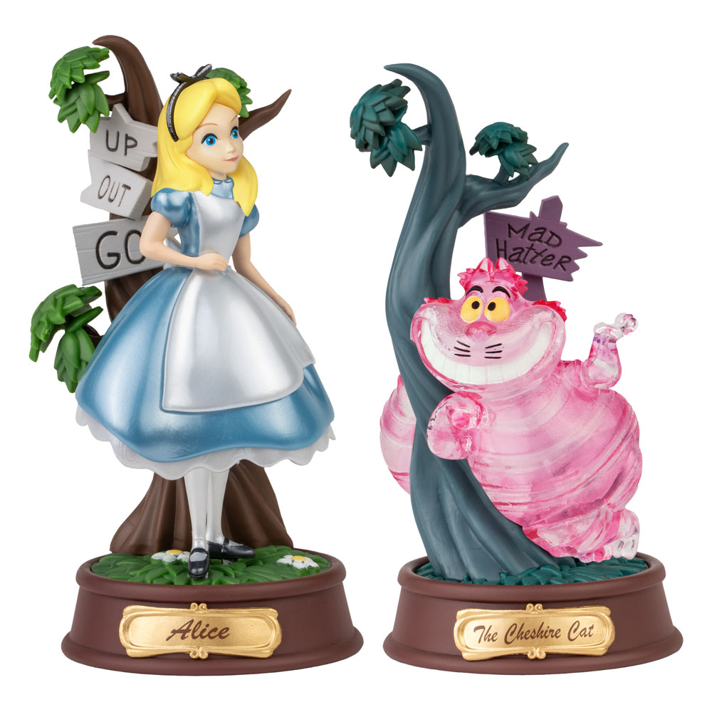 Beast Kingdom Alice in Wonderland Mini Diorama Stage Statues 2-pack Candy Color Special Edition 10 cm