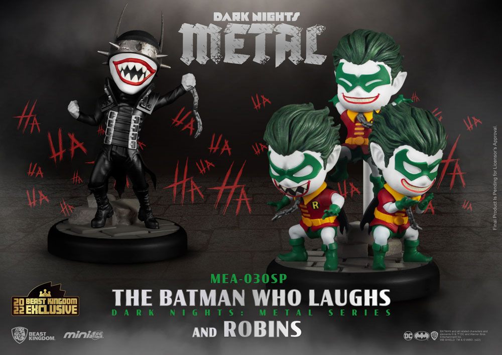 Beast Kingdom DC Comics Mini Egg Attack Figure 2-Pack Dark Nights: Metal The Batman Who Laughs & Robin Minions 8 cm