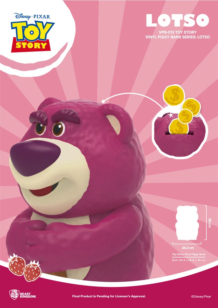 Beast Kingdom Toy Story Piggy Vinyl Bank Lotso 35 cm