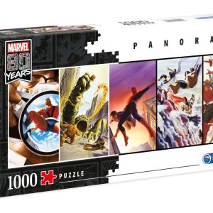 Marvel 80th Anniversary Panorama Puzzle Characters 1000 Piece