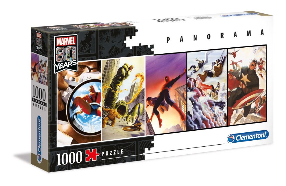 Marvel 80th Anniversary Panorama Puzzle Characters 1000 Piece