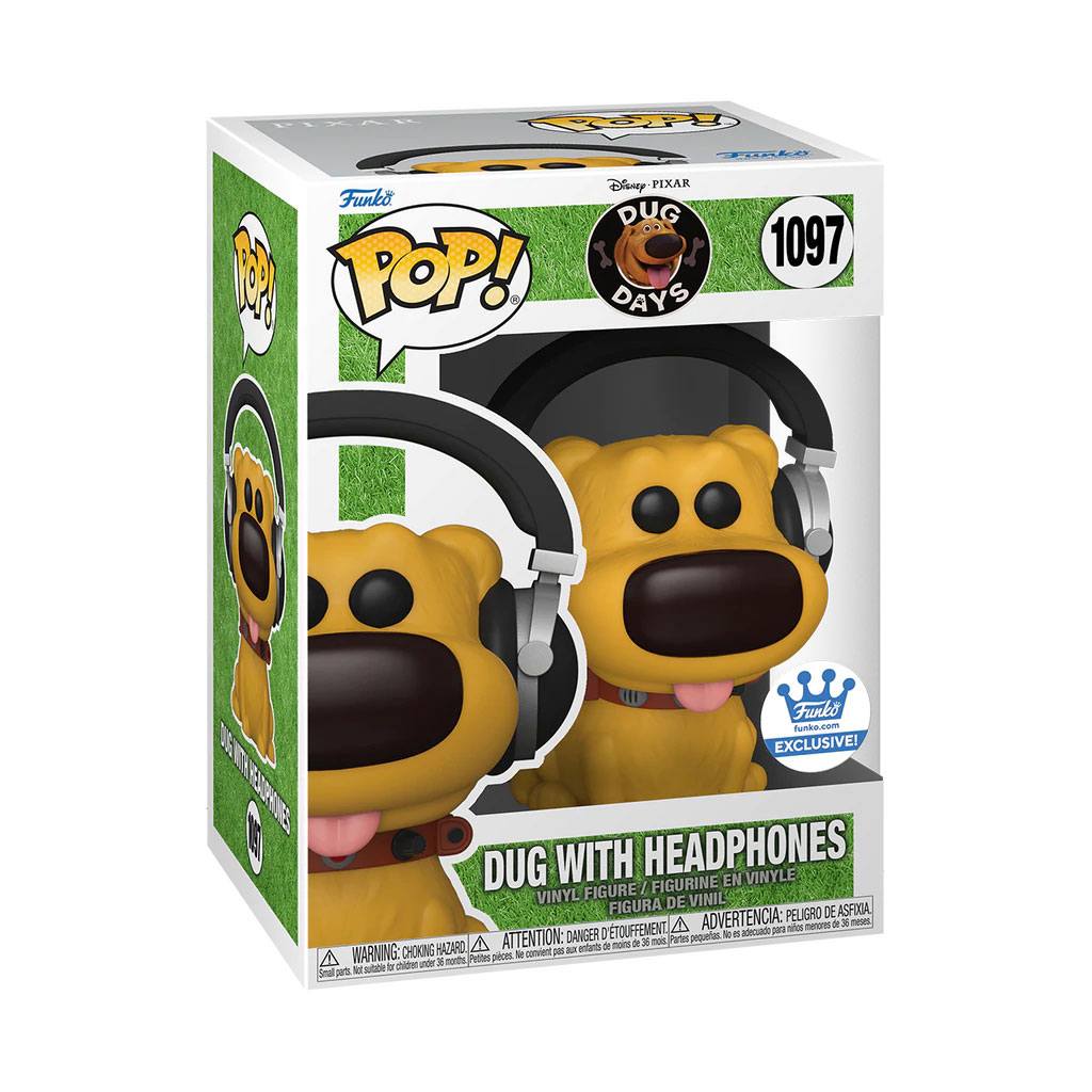 Funko Dug Days POP! Disney Vinyl Figure Dug with Headphones 9 cm