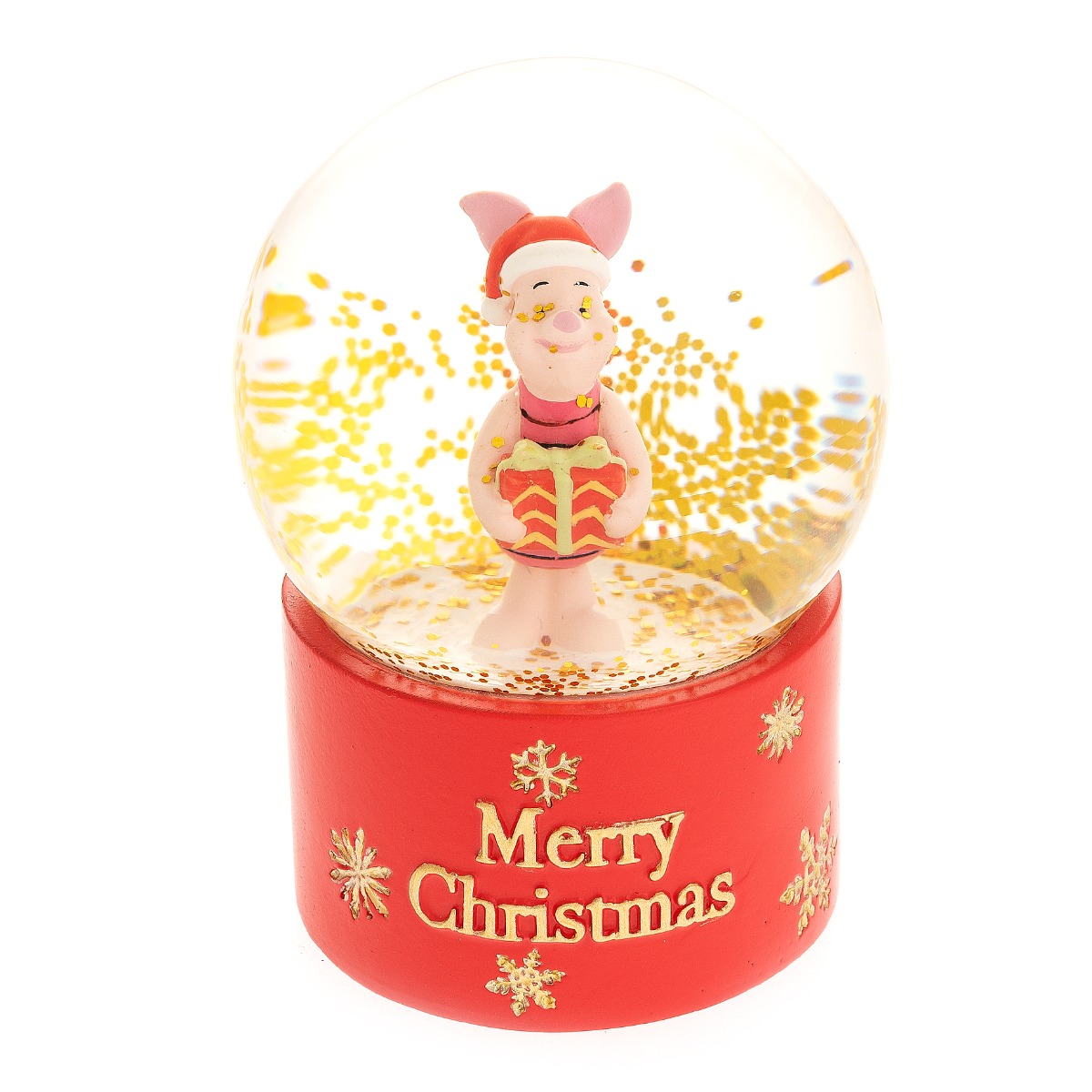 Disney Merry Christmas Piglet 10cm Snowglobe