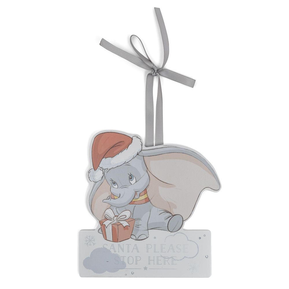 Magical Christmas Disney Dumbo Plaque ‘Santa Please Stop Here’